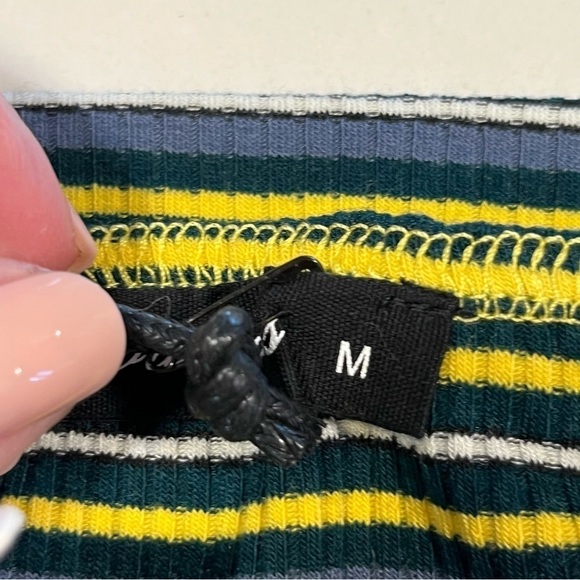 Two Olivaceous Striped Cropped Tank Tops Medium - Picture 5 of 7